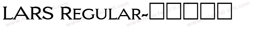 LARS Regular字体转换